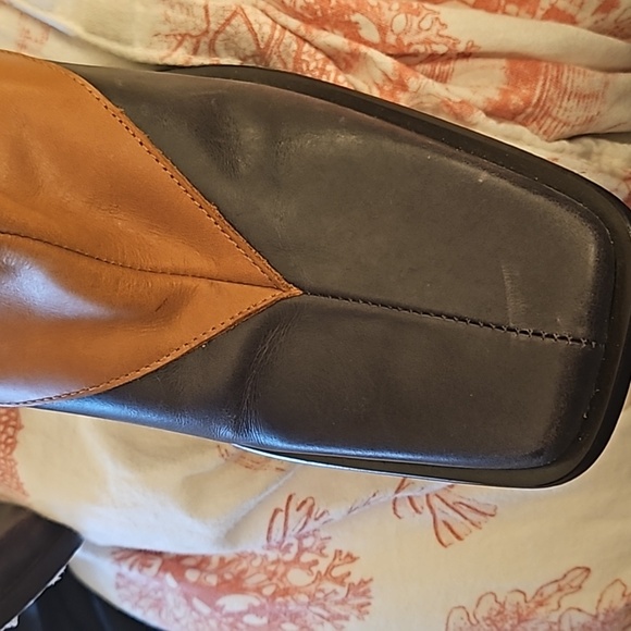 ALOHAS North Vintage Patchwork White and Brown Leather Boots - Picture 6 of 7